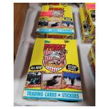 Two boxes Topps Desert Storm trading cards 1991