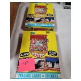 Two boxes Topps Desert Storm trading cards 1991