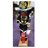Steinbeck signed fireman nutcracker