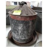Galvanized poultry vwaterer?
