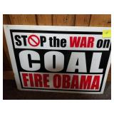 Stop the War on Coal poster