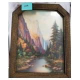 1930s print of the Rockies