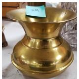 Brass spittoon