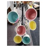 Cup tree & 1960s  coffee cups