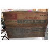 Wooden Kraft & Armour 5 lb cheese boxes