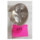 Egg shaped paper weight