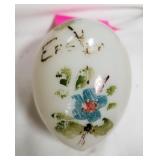 Victorian era glass Easter egg