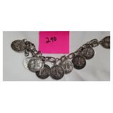 1950s Italian coin bracelet