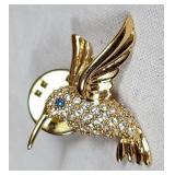 Vintage Smithsonian institution hummingbird lapel