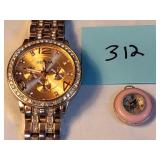 Geneva watch and compass. No stem on watch