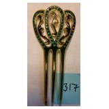 Flapper era celluloid hair pin