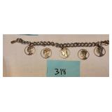 WW2 Liberty charm bracelet