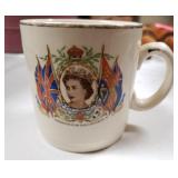 HRH Queen Elizabeth Coronation souvenir cup