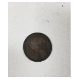 1874 Queen Victoria 1/2 cent