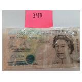 Queen Elizabeth five pound note