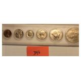 1976 mint set Penny through dollar