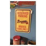 Atlanta Braves Reserved parking sign