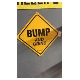 1ft. X 1ft. Bump and Grind sign