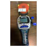 Fishing game, kick tee and pucks