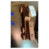 Wooden toy truck