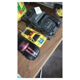 Three vintage toy cars