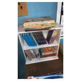 Small bookcase and various children