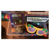 Lot of sunglasses, nite light and other