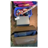Shower bags, index card holder and basket of