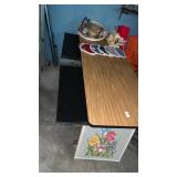 Wooden 2 station computer table 72 inches x 24