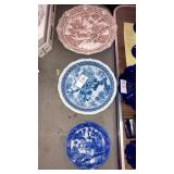 3 Asian design plates dish  Japan Taiwan