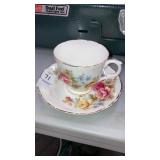 Staffordshire bone china cup & saucer England