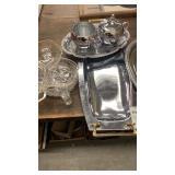 Set of assorted glass and silverware