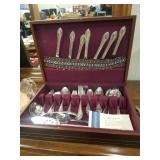 Rogers Bros silverware set with tarnish proof