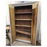 Vintage 5 shelf  jelly jar cabinet