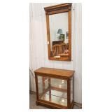 2 piece hall Shaker style  curio cabinet and