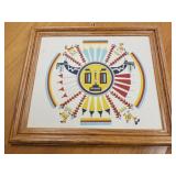 Sand painting The Chiracaua Sun