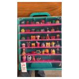 Shopkins in display case