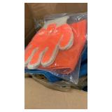 Various welding hoods , gloves