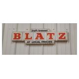 Blatz draft brewed sign vintage approx 36"