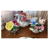 Capodimonte Italy pottery 3 pcs