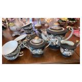 Japanese lithophane tea set 21pc