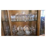 matching etched glass ware stemware cordials 2