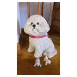 Sandicast lifelike dog, mini poodle nodders