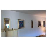 7 pc wall art & mirrors