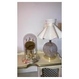 Elgin dome clock, Crystal bedroom lamp