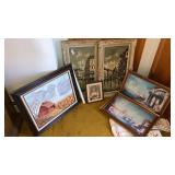 Lot of 6 PCs wall art & rolled calendar