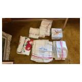 vintage kitchen linens embroidered towels