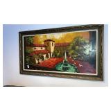 Large courtyard  print 54" long