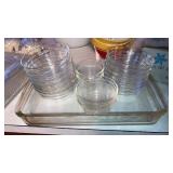 Pyrex glass casserole, bake custards lot