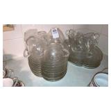 Glass snack sets hostess sets